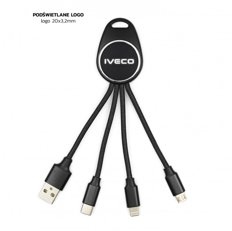 Multikabel USB z podświetlanym logo IVECO